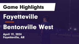 Fayetteville  vs Bentonville West  Game Highlights - April 19, 2024