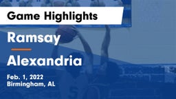 Ramsay  vs Alexandria  Game Highlights - Feb. 1, 2022