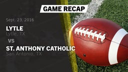 Recap: Lytle  vs. St. Anthony Catholic  2016
