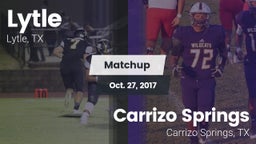 Matchup: Lytle  vs. Carrizo Springs  2017