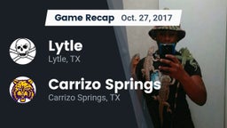 Recap: Lytle  vs. Carrizo Springs  2017
