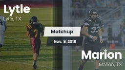 Matchup: Lytle  vs. Marion  2018