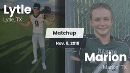 Matchup: Lytle  vs. Marion  2019