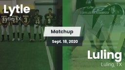 Matchup: Lytle  vs. Luling  2020