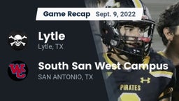 Recap: Lytle  vs. South San West Campus 2022