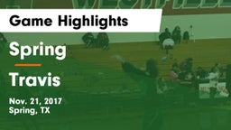 Spring  vs Travis  Game Highlights - Nov. 21, 2017