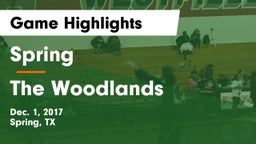 Spring  vs The Woodlands  Game Highlights - Dec. 1, 2017