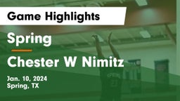 Spring  vs Chester W Nimitz  Game Highlights - Jan. 10, 2024