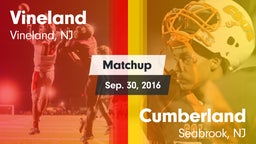 Matchup: Vineland  vs. Cumberland  2016