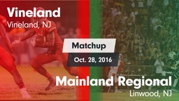 Matchup: Vineland  vs. Mainland Regional  2016