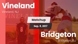 Matchup: Vineland  vs. Bridgeton  2017