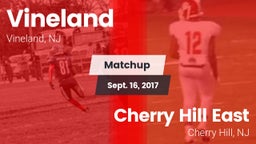 Matchup: Vineland  vs. Cherry Hill East  2017