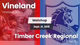 Matchup: Vineland  vs. Timber Creek Regional  2018