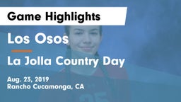 Los Osos  vs La Jolla Country Day  Game Highlights - Aug. 23, 2019