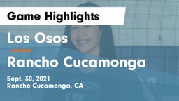 Los Osos  vs Rancho Cucamonga  Game Highlights - Sept. 30, 2021