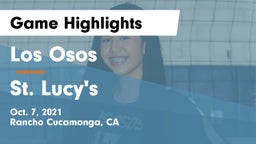 Los Osos  vs St. Lucy's Game Highlights - Oct. 7, 2021