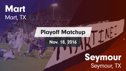 Matchup: Mart  vs. Seymour  2016
