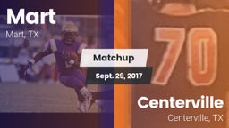 Matchup: Mart  vs. Centerville  2017