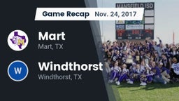 Recap: Mart  vs. Windthorst  2017