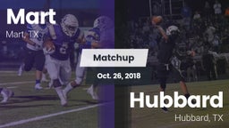 Matchup: Mart  vs. Hubbard  2018