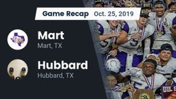 Recap: Mart  vs. Hubbard  2019