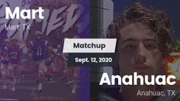 Matchup: Mart  vs. Anahuac  2020