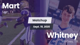 Matchup: Mart  vs. Whitney  2020