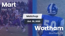 Matchup: Mart  vs. Wortham  2020
