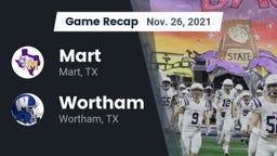 Recap: Mart  vs. Wortham  2021