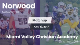 Matchup: Norwood  vs. Miami Valley Christian Academy 2017