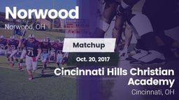 Matchup: Norwood  vs. Cincinnati Hills Christian Academy 2017