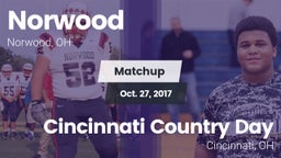 Matchup: Norwood  vs. Cincinnati Country Day  2017