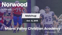 Matchup: Norwood  vs. Miami Valley Christian Academy 2018