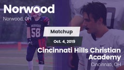 Matchup: Norwood  vs. Cincinnati Hills Christian Academy 2019