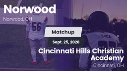 Matchup: Norwood  vs. Cincinnati Hills Christian Academy 2020