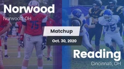 Matchup: Norwood  vs. Reading  2020