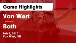 Van Wert  vs Bath  Game Highlights - Feb 2, 2017