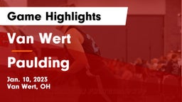 Van Wert  vs Paulding  Game Highlights - Jan. 10, 2023