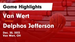 Van Wert  vs Delphos Jefferson  Game Highlights - Dec. 30, 2023