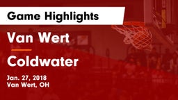 Van Wert  vs Coldwater  Game Highlights - Jan. 27, 2018
