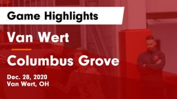Van Wert  vs Columbus Grove  Game Highlights - Dec. 28, 2020