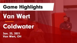 Van Wert  vs Coldwater  Game Highlights - Jan. 23, 2021