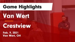 Van Wert  vs Crestview  Game Highlights - Feb. 9, 2021