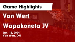 Van Wert  vs Wapakoneta JV Game Highlights - Jan. 12, 2024