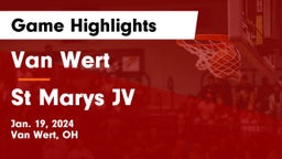 Van Wert  vs St Marys JV Game Highlights - Jan. 19, 2024