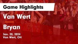 Van Wert  vs Bryan  Game Highlights - Jan. 20, 2024