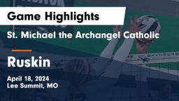 St. Michael the Archangel Catholic  vs Ruskin  Game Highlights - April 18, 2024