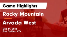 Rocky Mountain  vs Arvada West  Game Highlights - Dec 14, 2016