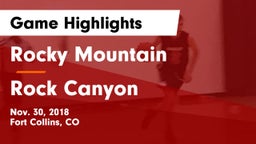 Rocky Mountain  vs Rock Canyon  Game Highlights - Nov. 30, 2018