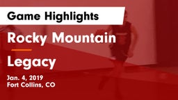 Rocky Mountain  vs Legacy   Game Highlights - Jan. 4, 2019